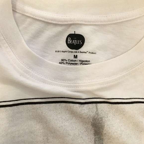 Beatles Tee Shirt !!! White with Gold & Black !!! - Picture 5 of 6